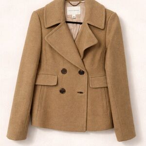 BANANA REPÚBLICA Women's Classic Camel Peacoat SIZE SMALL